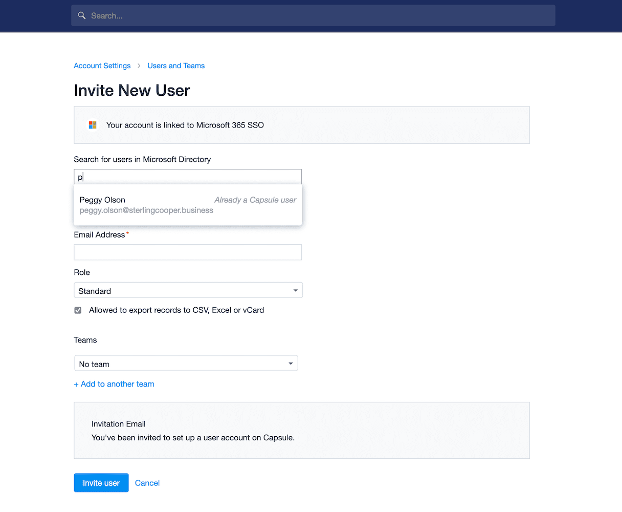 Ajouter une nouvelle page utilisateur avec la barre de recherche pré-remplie avec les détails d'un utilisateur