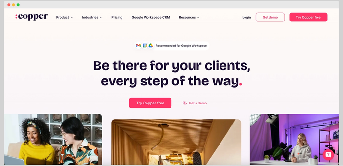 Copper's home page.