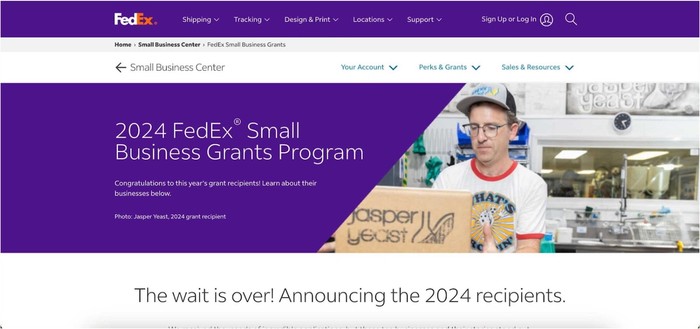 FedEx small business grant