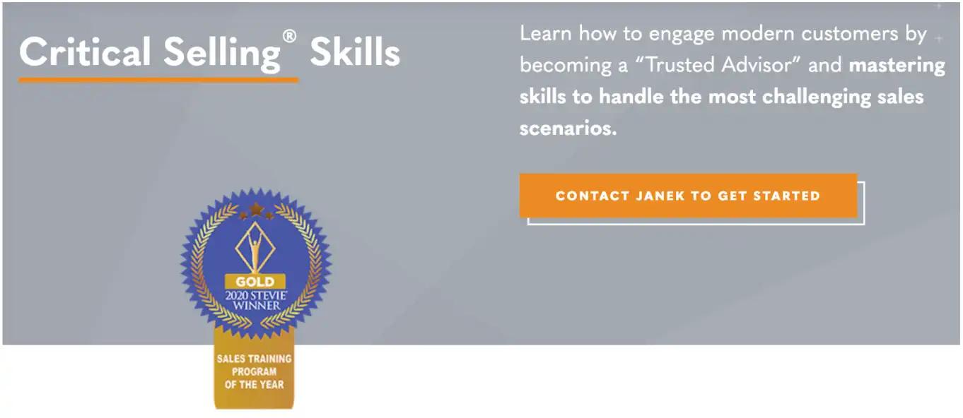 critical selling skills