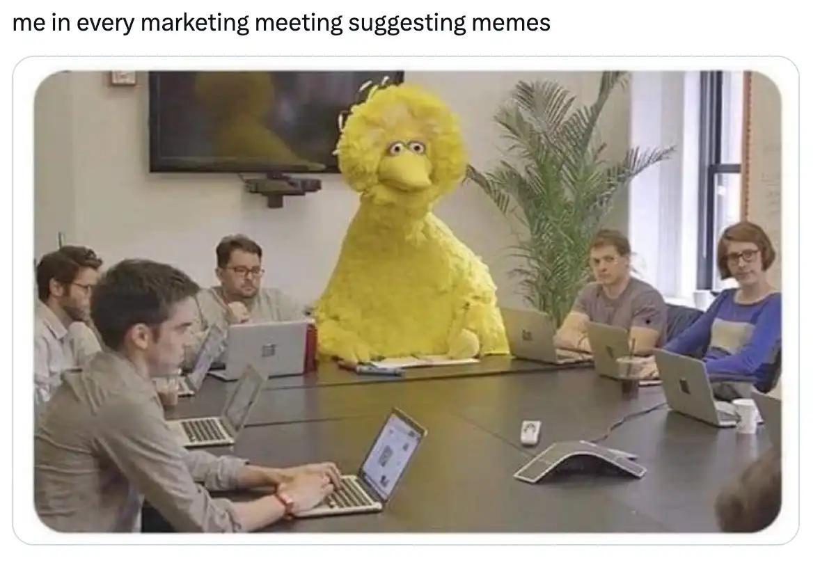 marketing meeting meme 