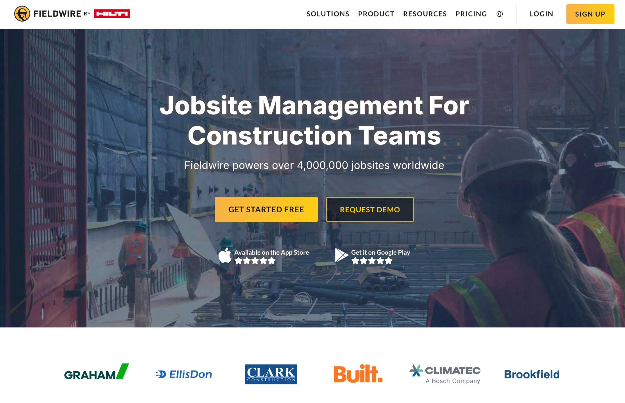 fieldwire homepage