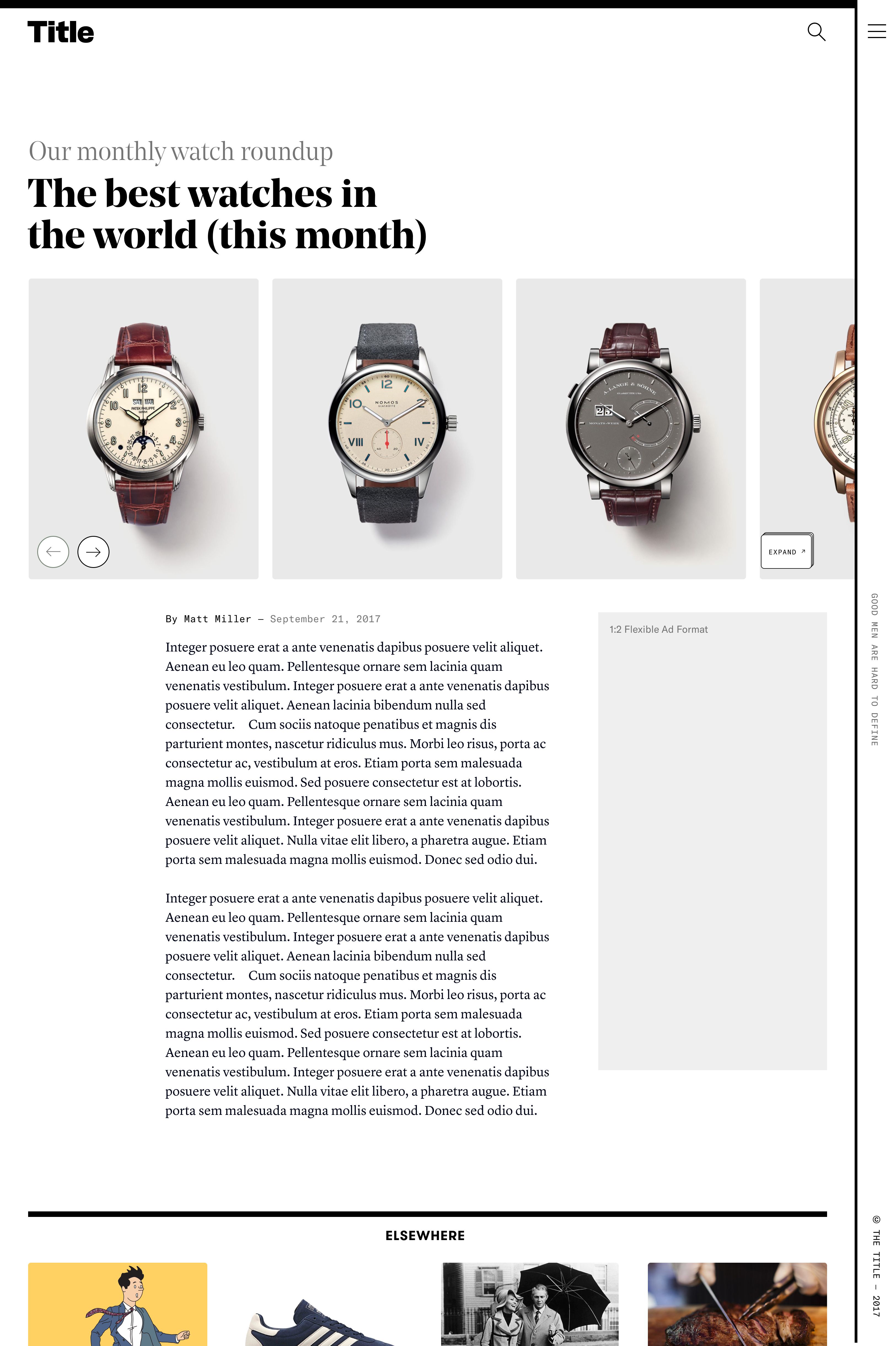 Special Article Page