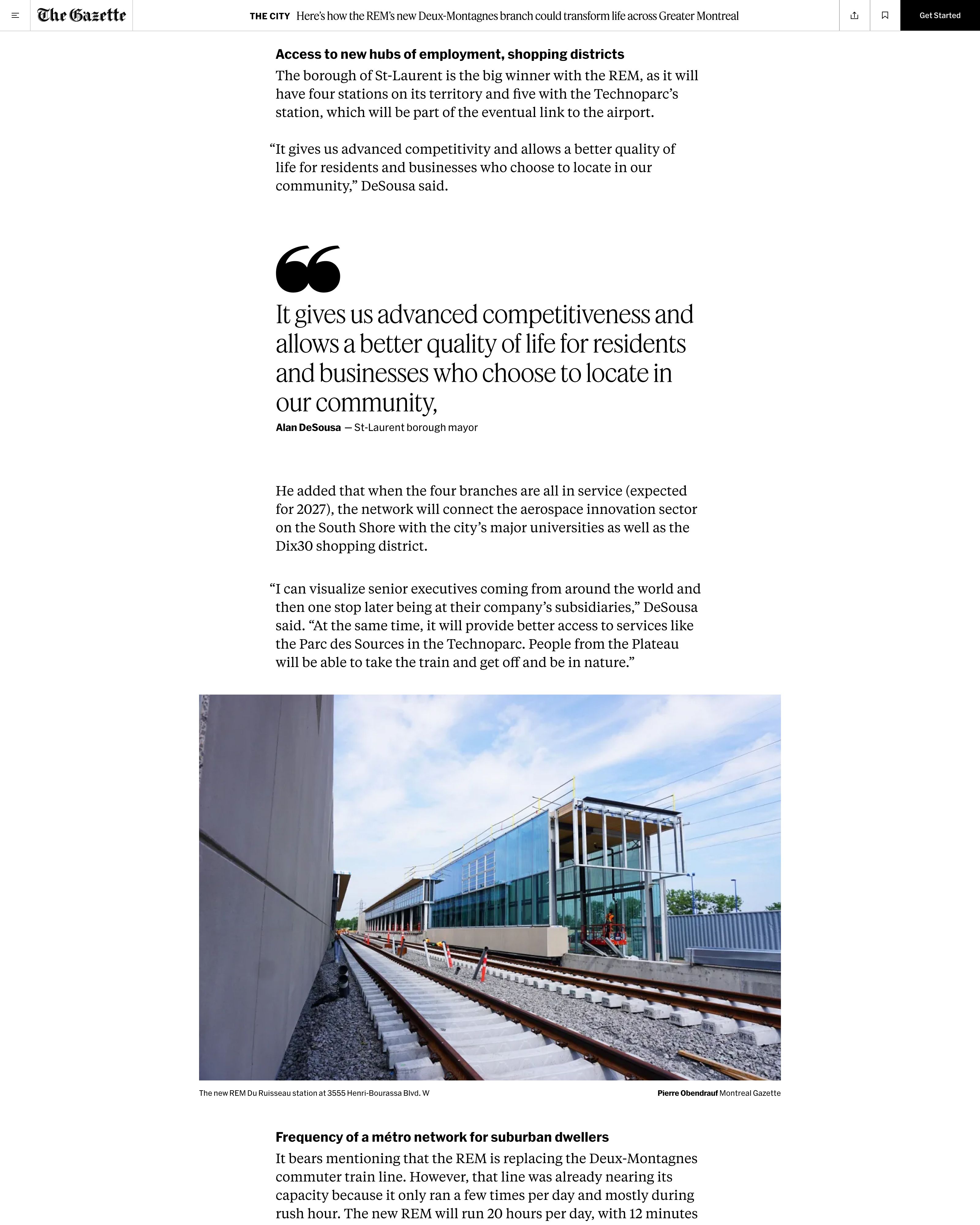 Article page