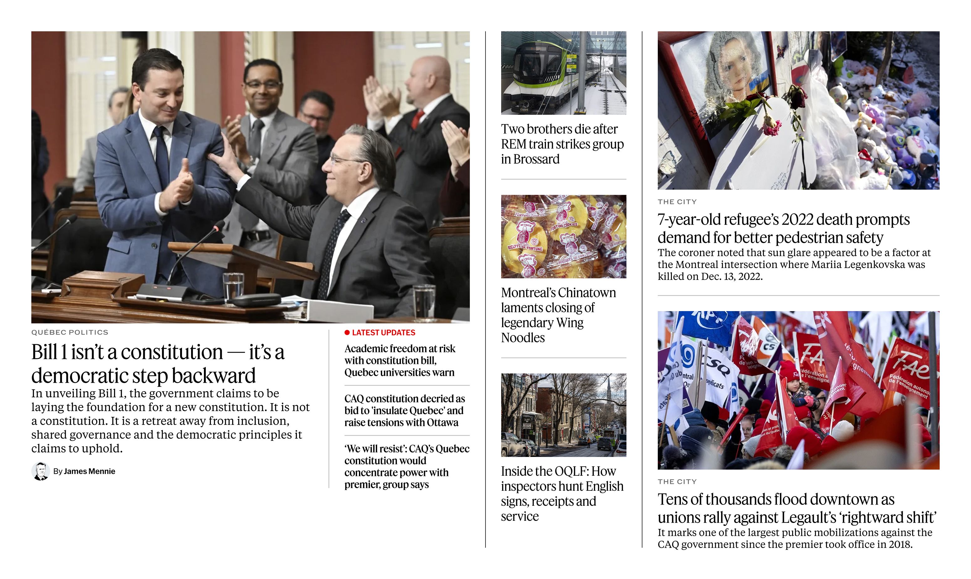 Top stories module with updates