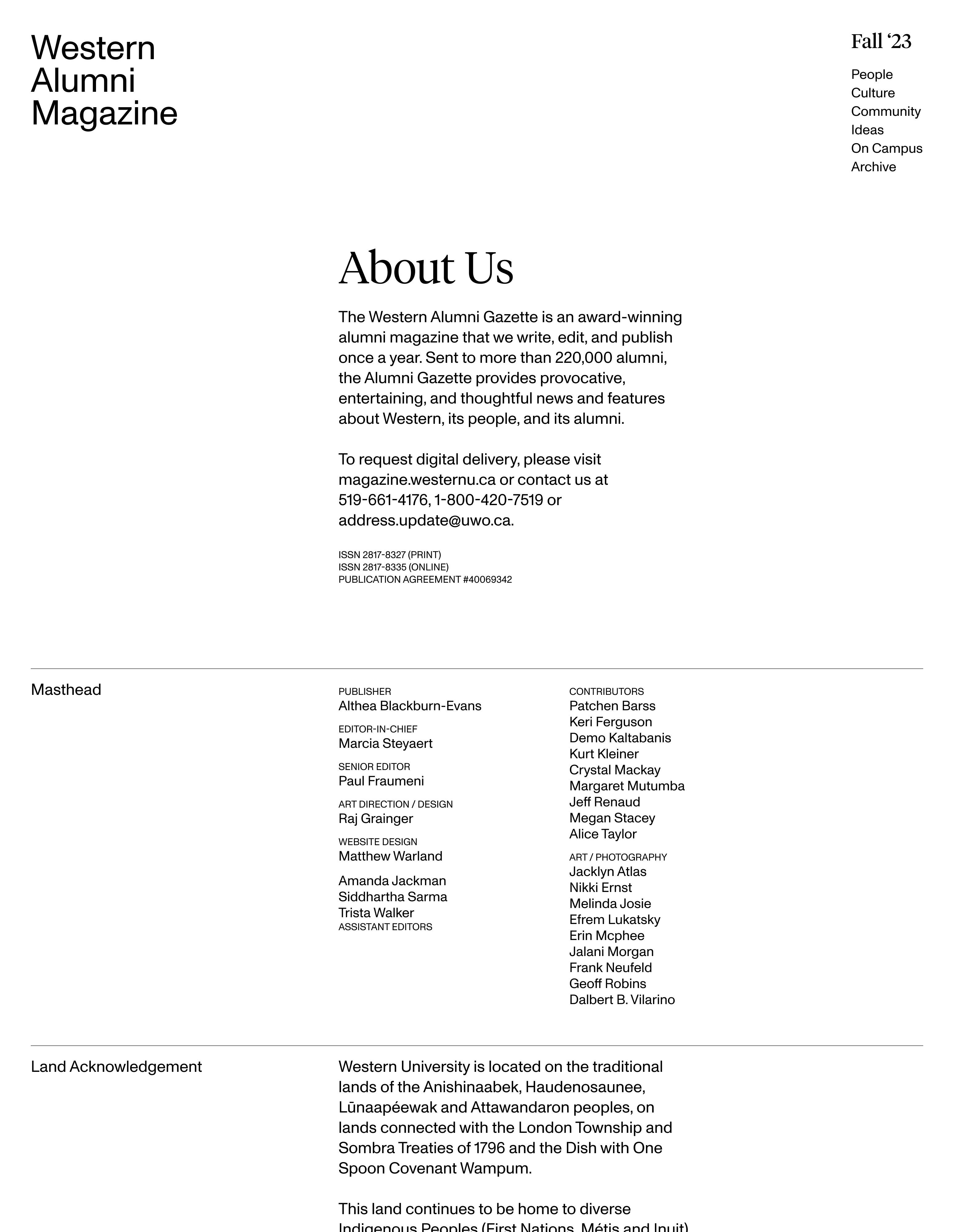 About Us Page