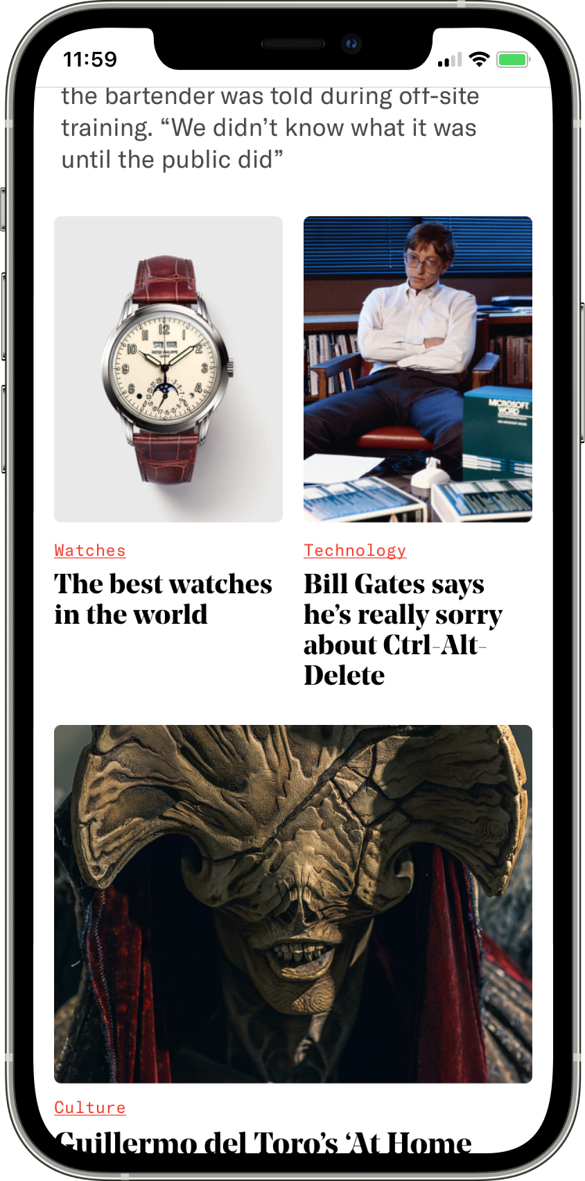 Mobile Homepage