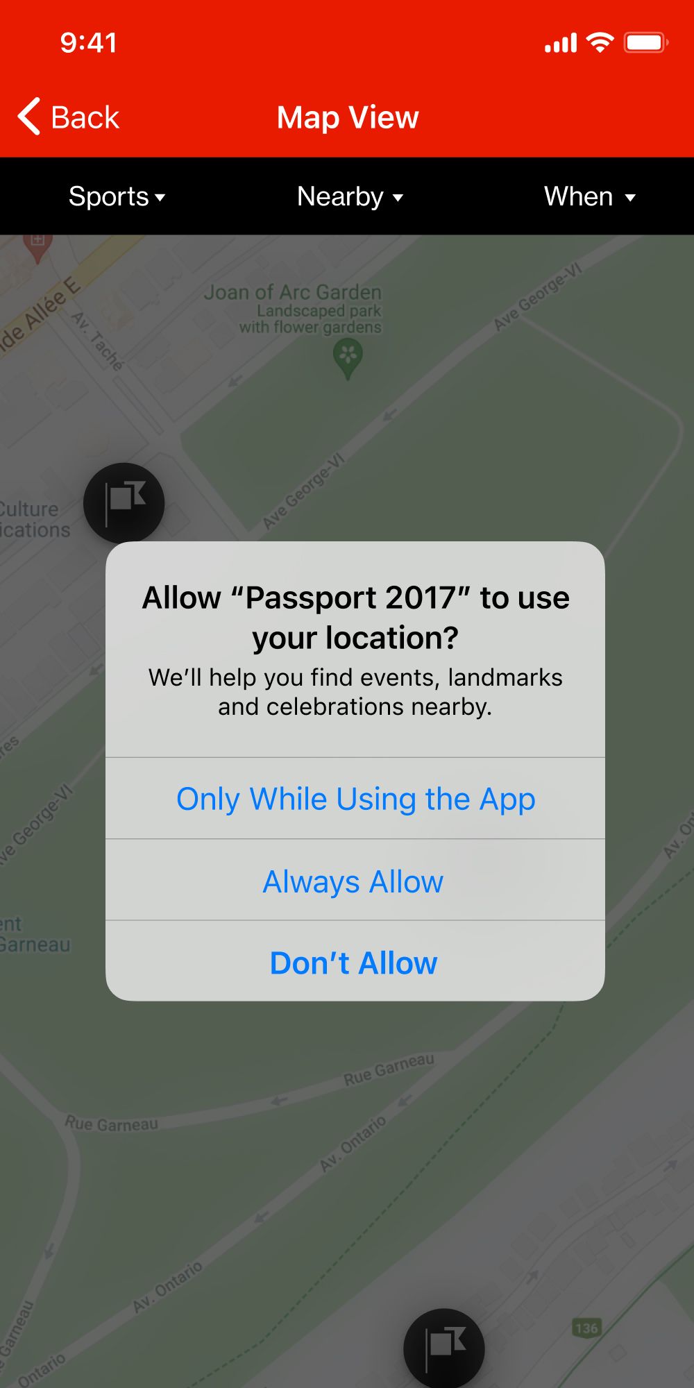 Map View