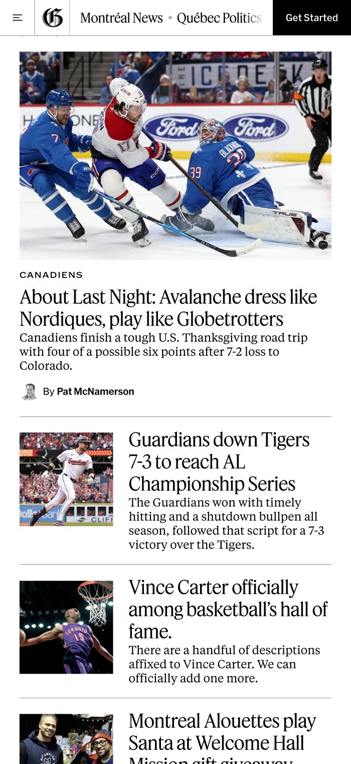 Mobile Homepage