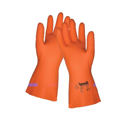 Eyevex SHD028 Flockline Latex Industrial Gloves –ochemical Resistant — Image 1