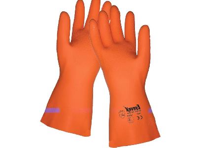 Eyevex SHD028 Flockline Latex Industrial Gloves –ochemical Resistant