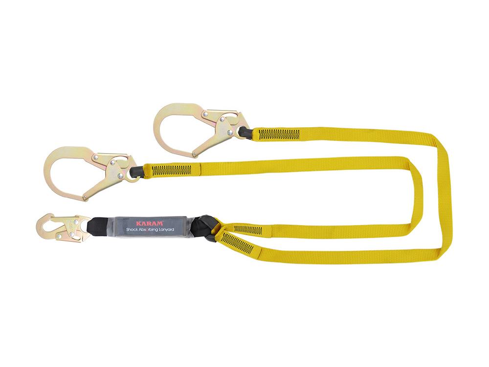 KARAM FAP-30199 Energy Absorbing Forked Lanyard – ANSI Z359.13-2013