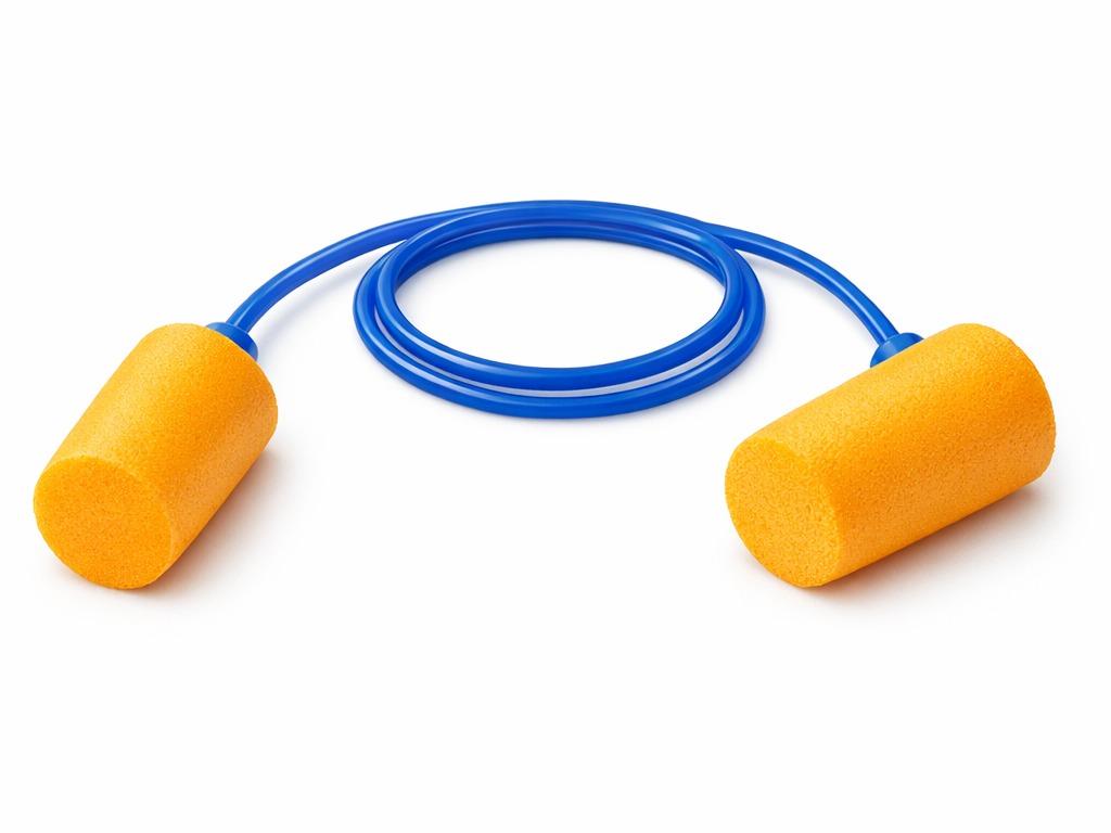 EP033 Corded Foam Ear Plugs – Hearing Protection