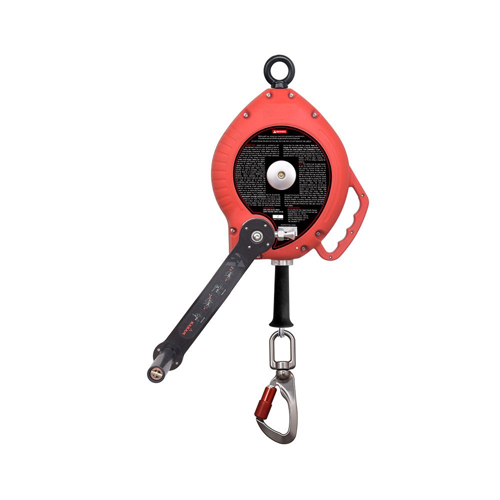 KARAM PCGS60FTR Retractable Block with Retrieval Winch – 60ft ANSI Z359.14 — Image 1