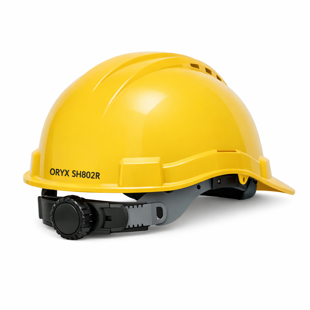 ORYX SH802R Ratchet Safety Helmet – CE EN397 & ANSI Z89.1 Type I — Image 1
