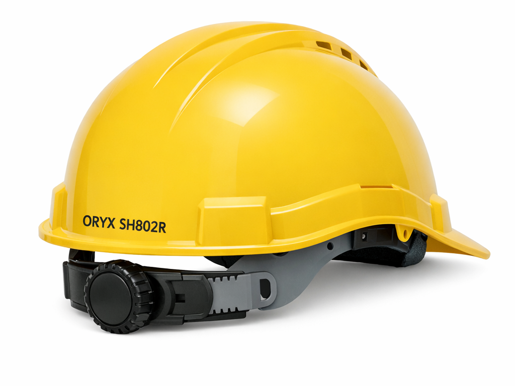 ORYX SH802R Ratchet Safety Helmet – CE EN397 & ANSI Z89.1 Type I
