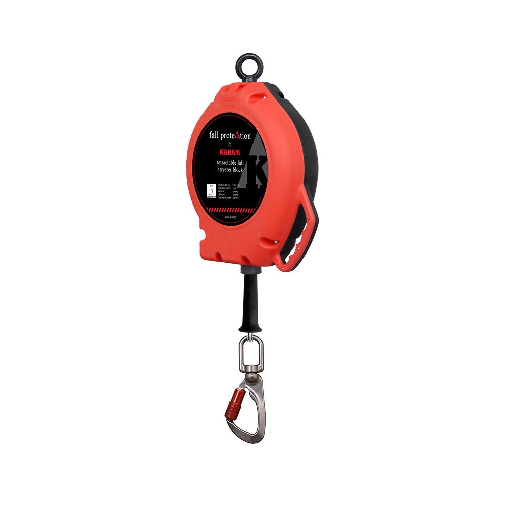 KARAM TPGS100FT Retractable Fall Arrester Block – 100ft | ANSI Z359.14-2014 — Image 1