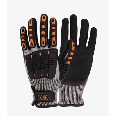 Black & Decker BXPG0366IN Impact Resistant Mechanic Gloves – EN 388:2016 — Image 1
