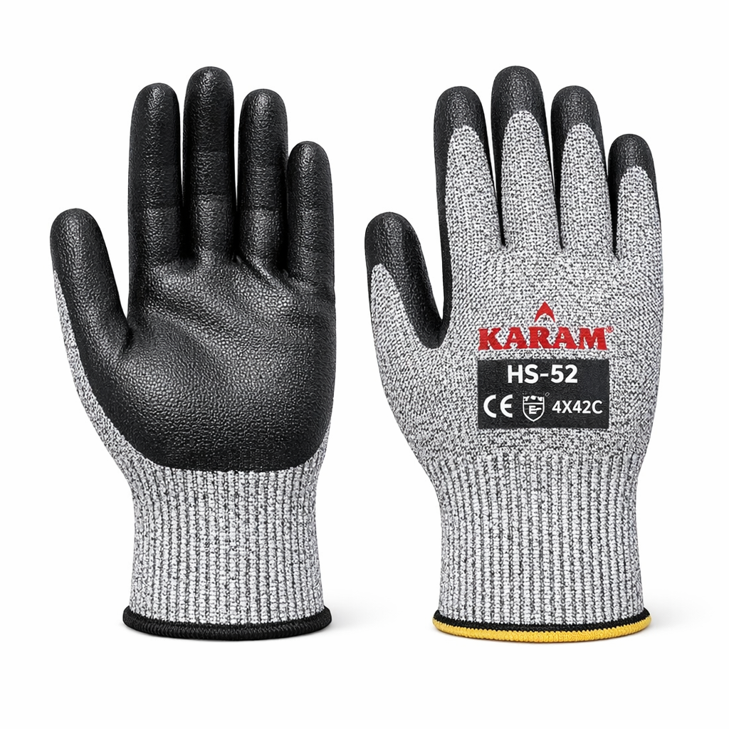 KARAM HS-52 Cut Protection Gloves – Cut Level 4 EN 388:2016 — Image 1