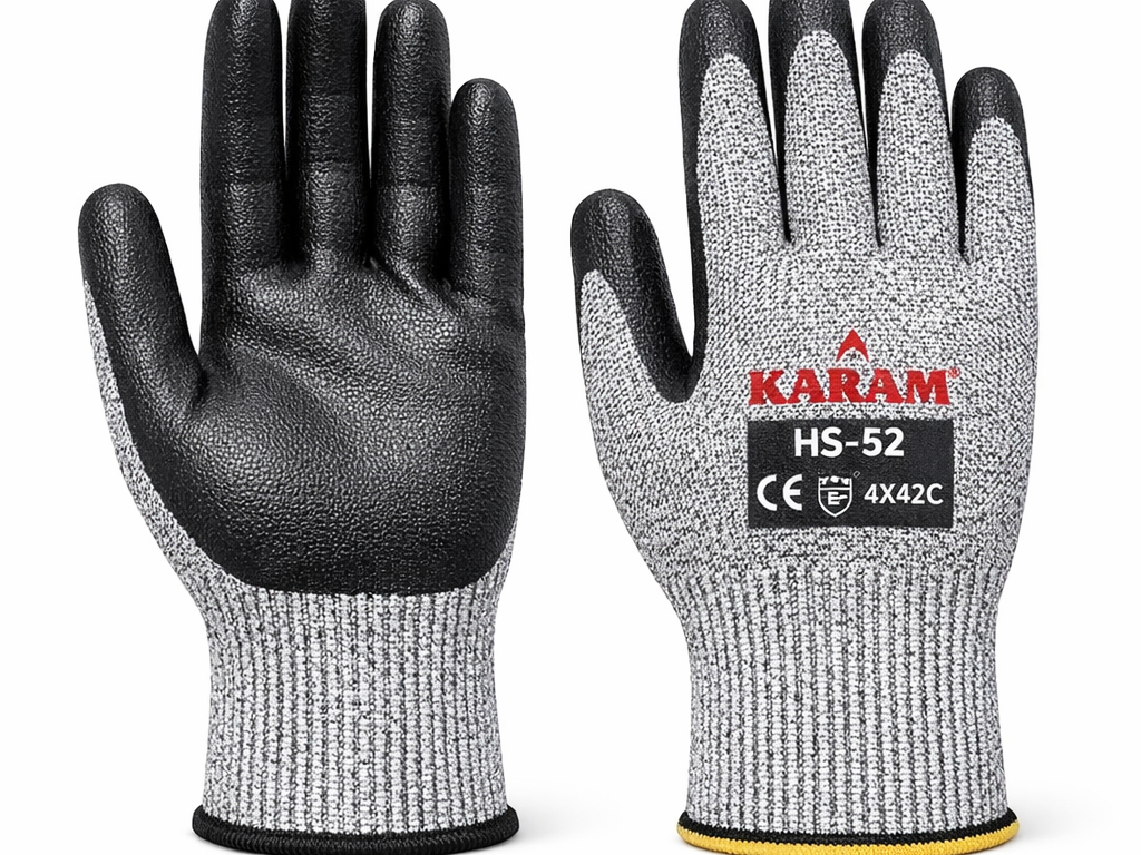 KARAM HS-52 Cut Protection Gloves – Cut Level 4 EN 388:2016