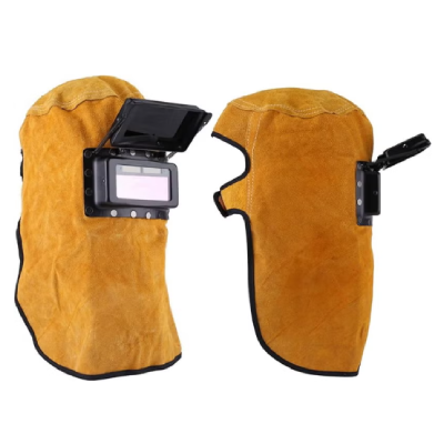 Heat Resistant Leather Welding Face Mask – Industrial Welder Shield