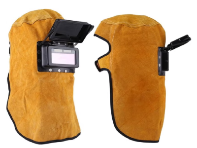 Heat Resistant Leather Welding Face Mask – Industrial Welder Shield
