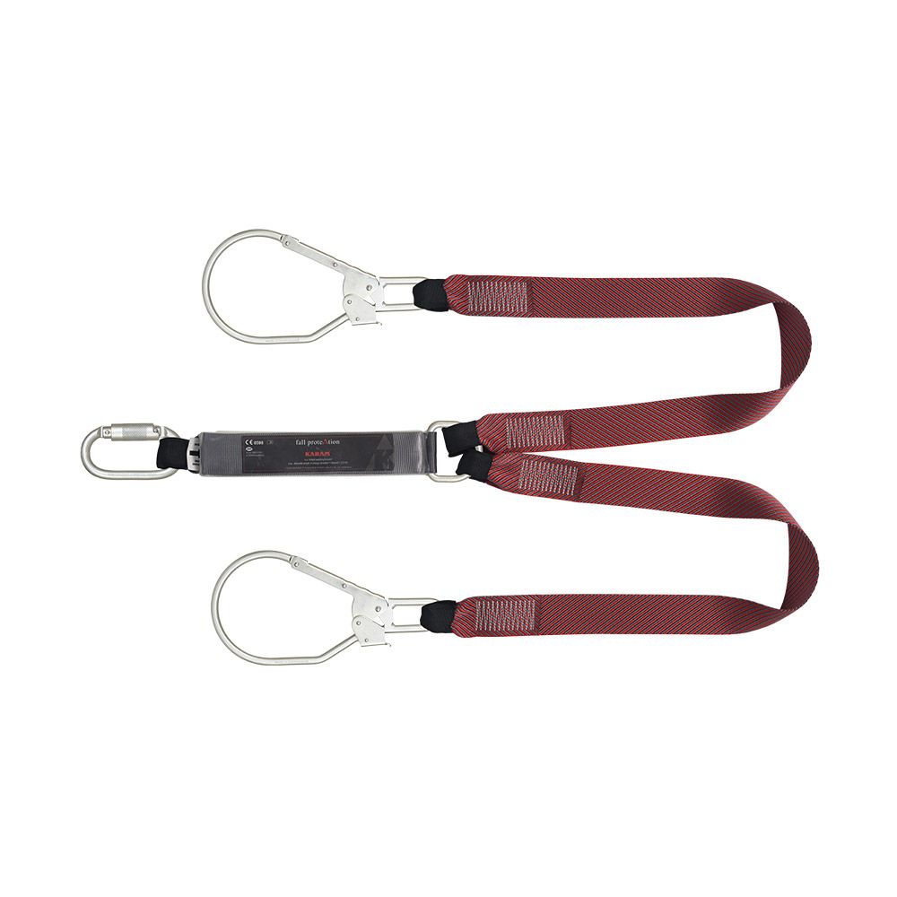 KARAM PN361 Double Lanyard with Tower Hook – EN 355:2002 — Image 1