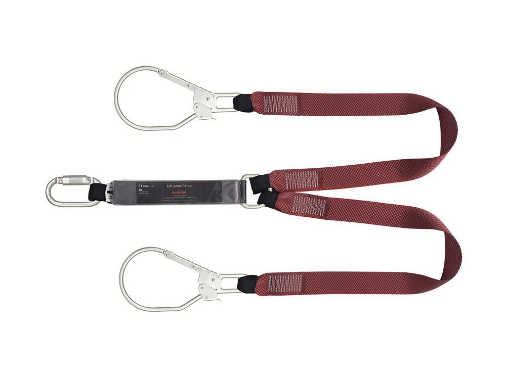 KARAM PN361 Double Lanyard with Tower Hook – EN 355:2002