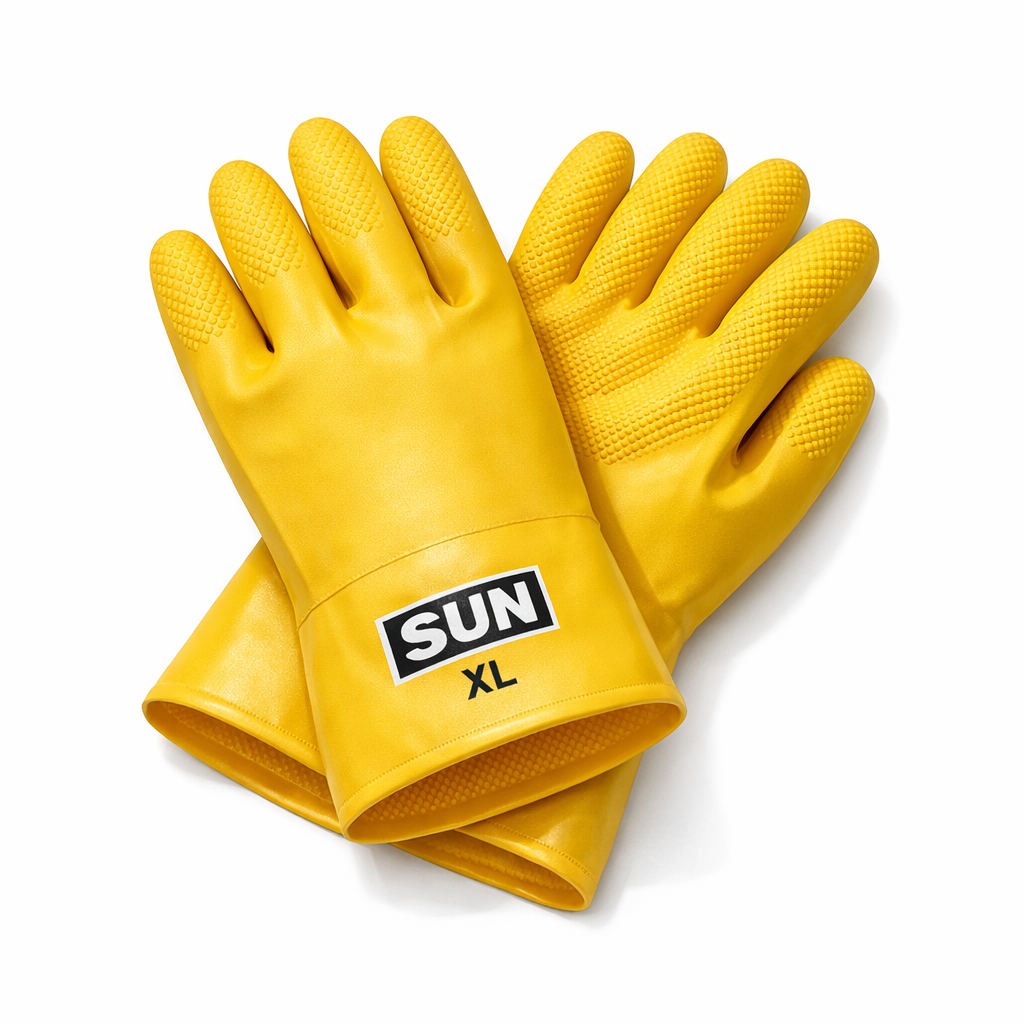 SUN Heavy Duty Rubber Working Gloves 200g – EN ISO 21420:2020 — Image 1
