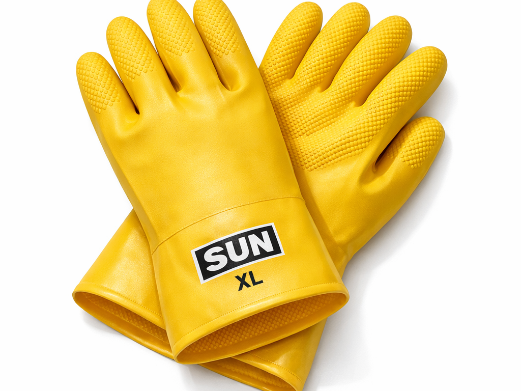 SUN Heavy Duty Rubber Working Gloves 200g – EN ISO 21420:2020