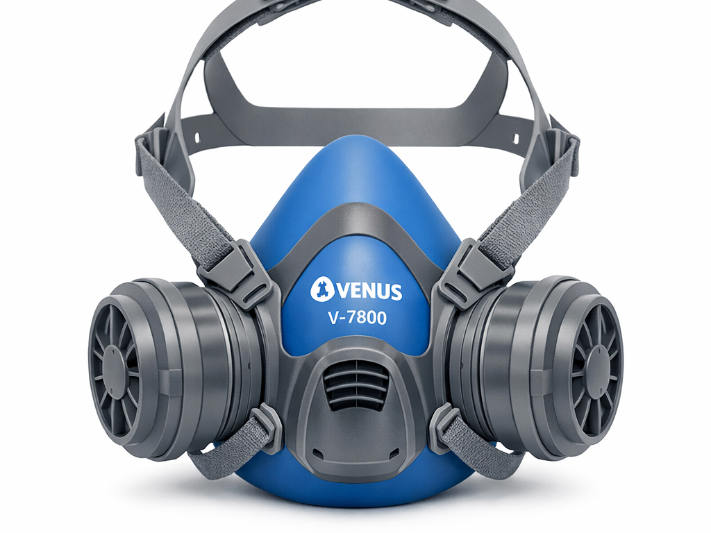 Venus V-7800 Half Face Reusable Respirator – EN 140:1999