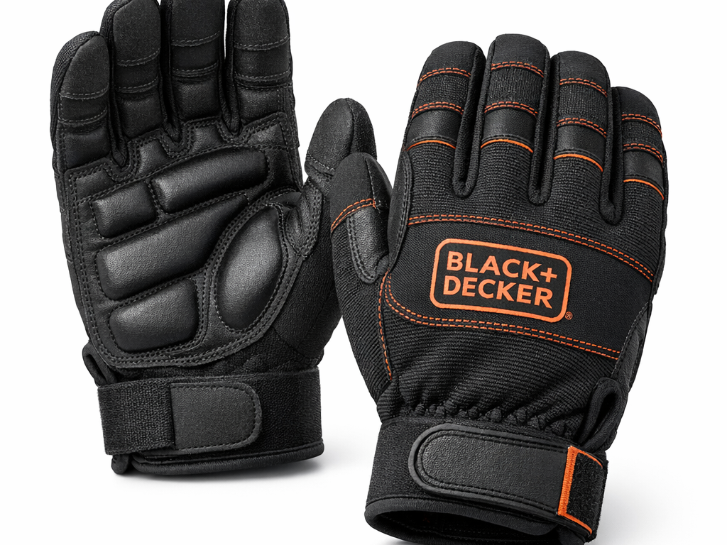 Black & Decker BXPG0365IN-L Anti-Vibration Gloves – EN 388:2016 EN ISO 10819