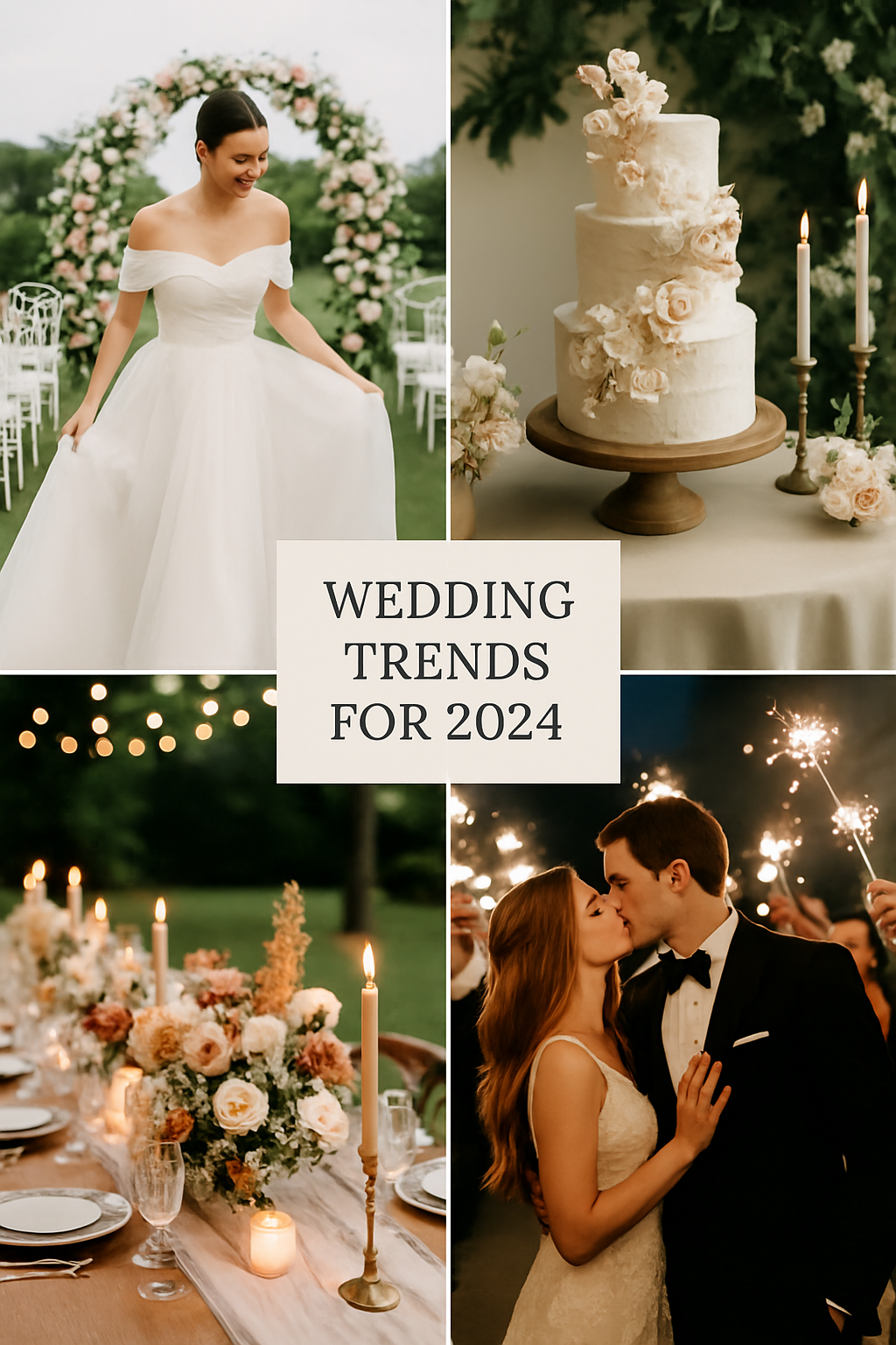 Les principales tendances de mariage pour 2024