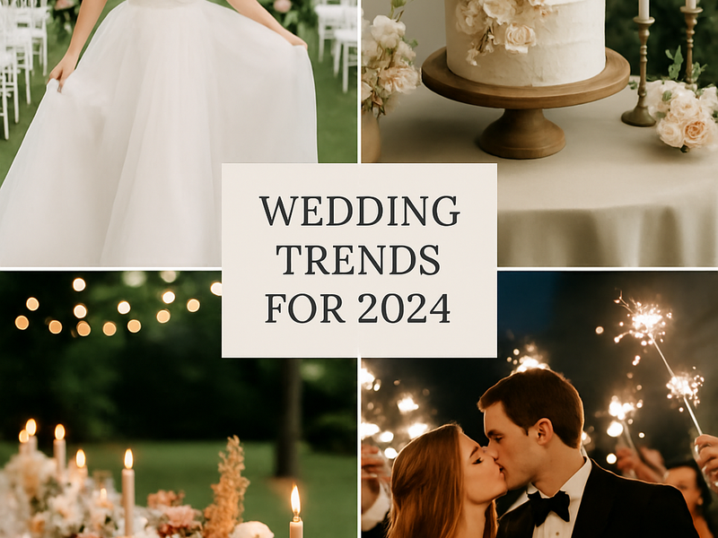 Les principales tendances de mariage pour 2024
