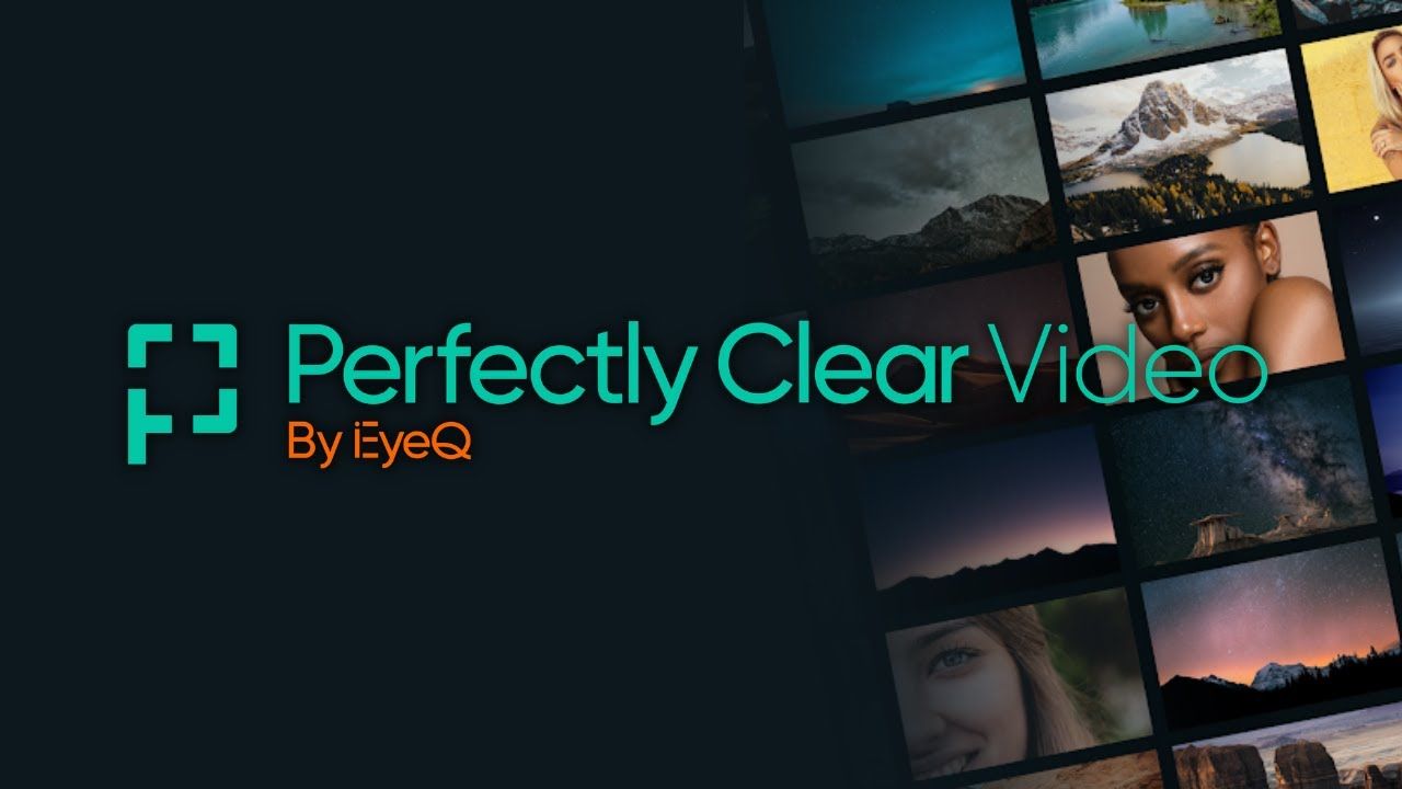Perfectly Clear Video by EyeQ beside a grid of video thumbnails