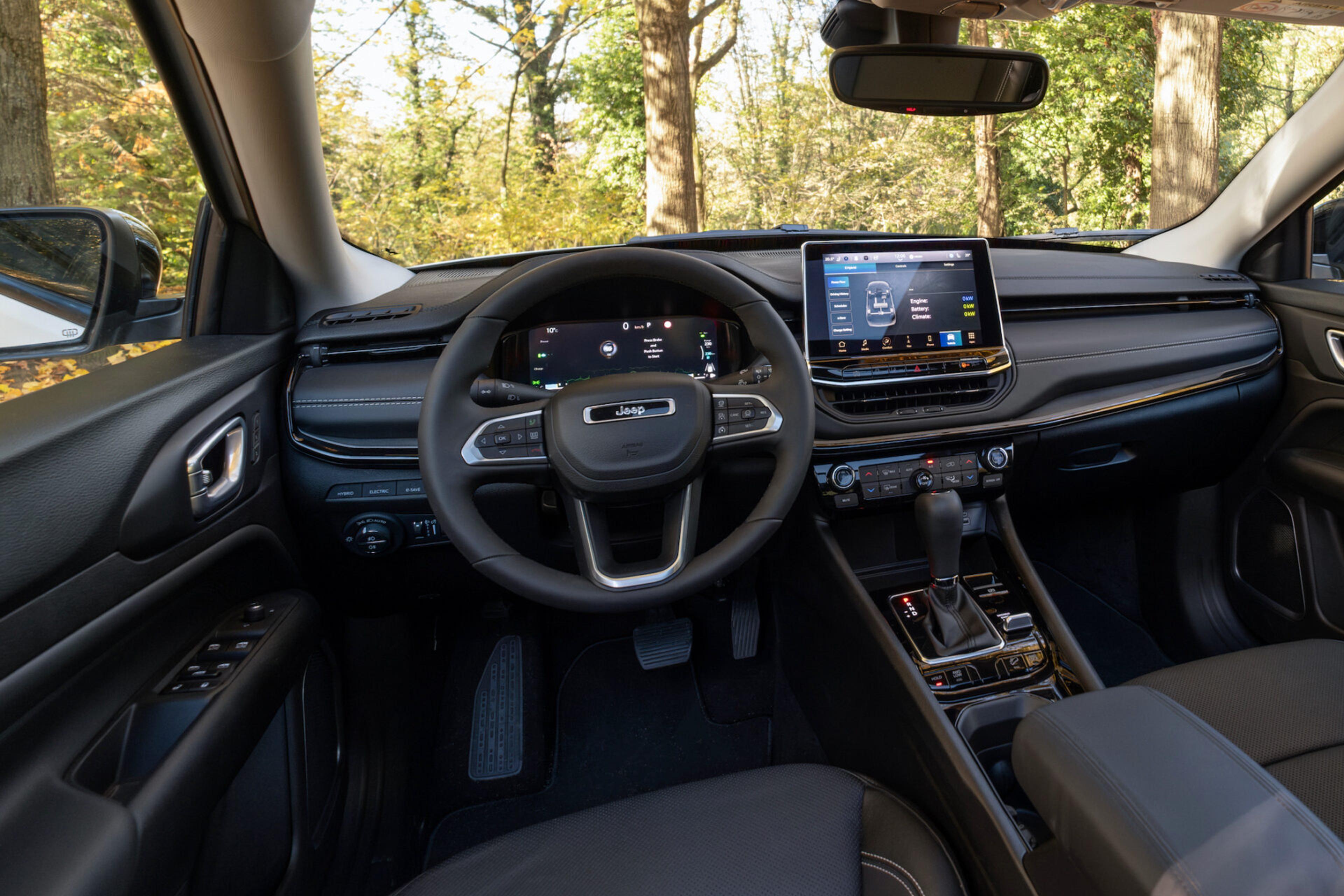 Interior of Jeep Compass