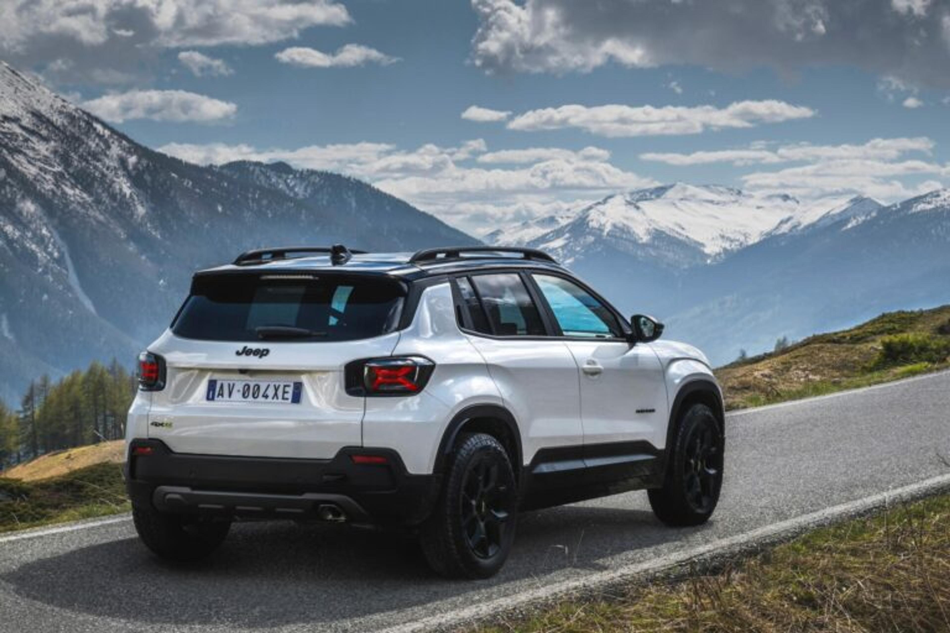 Jeep Avenger in the mountains