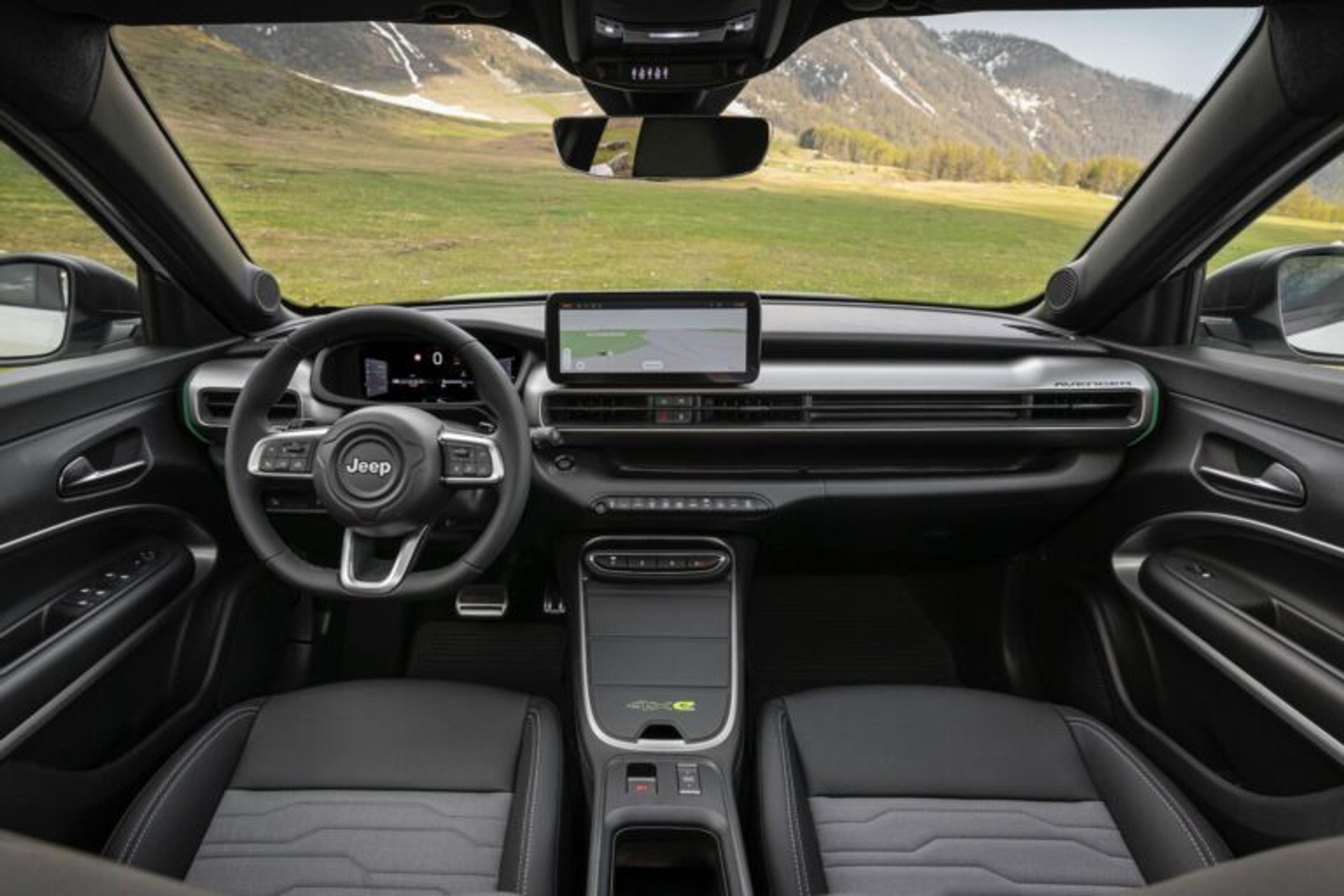 Interior of Jeep Avenger