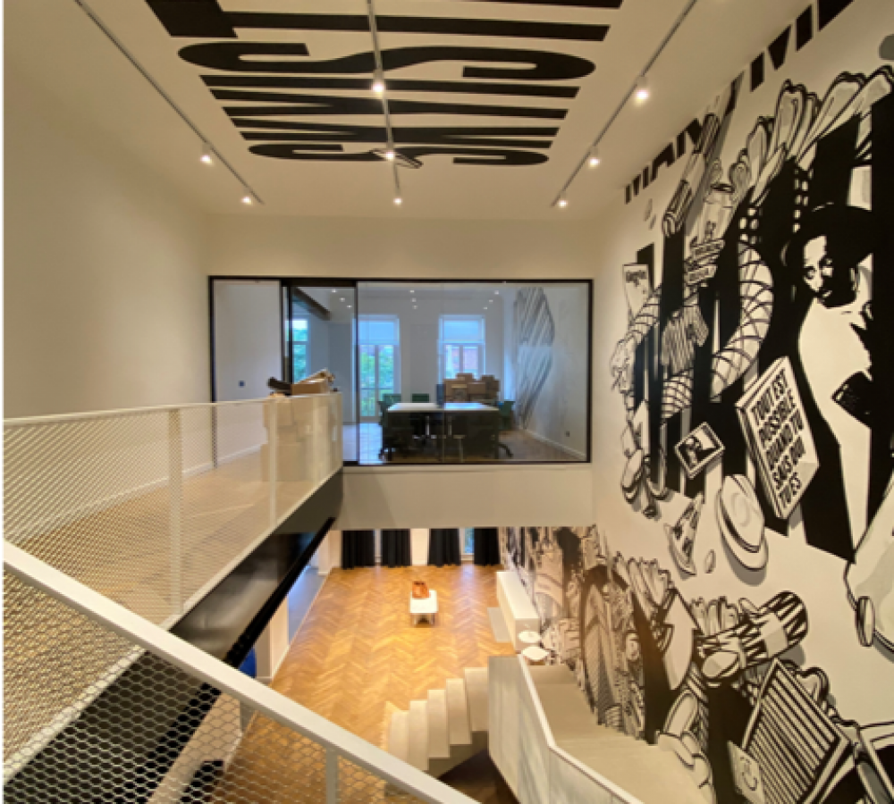 Section image Création d'une grande trémie pour révéler les volumes