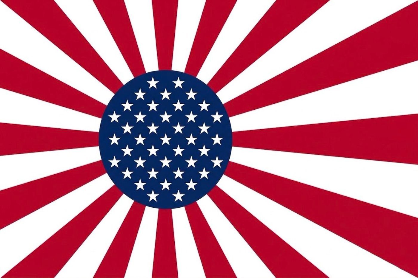 Japanese America Flag