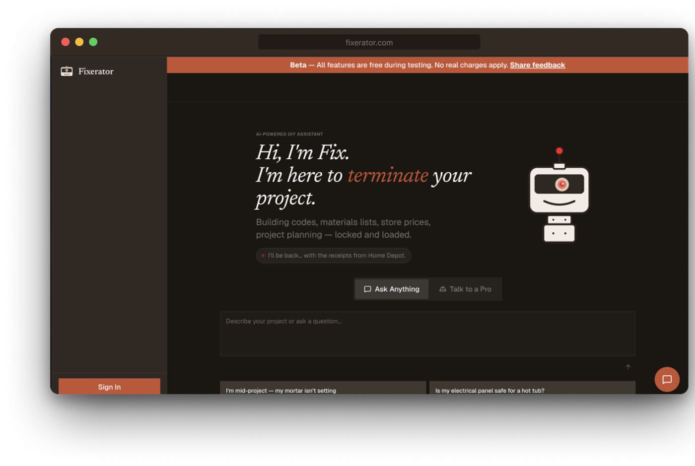 Fixerator: AI-Powered Home Project Planning