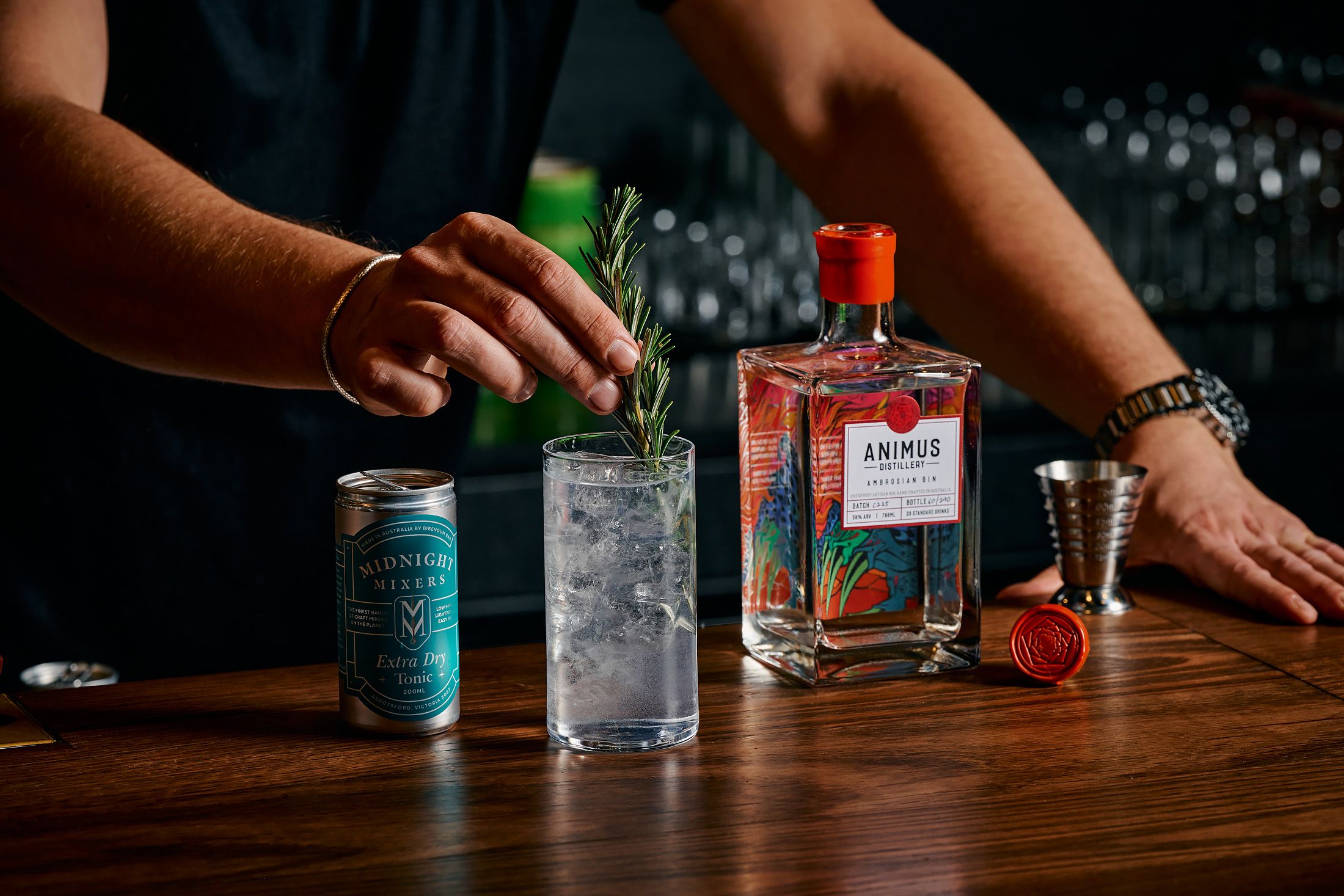 Extra Dry Gin and Tonic Midnight Mixers