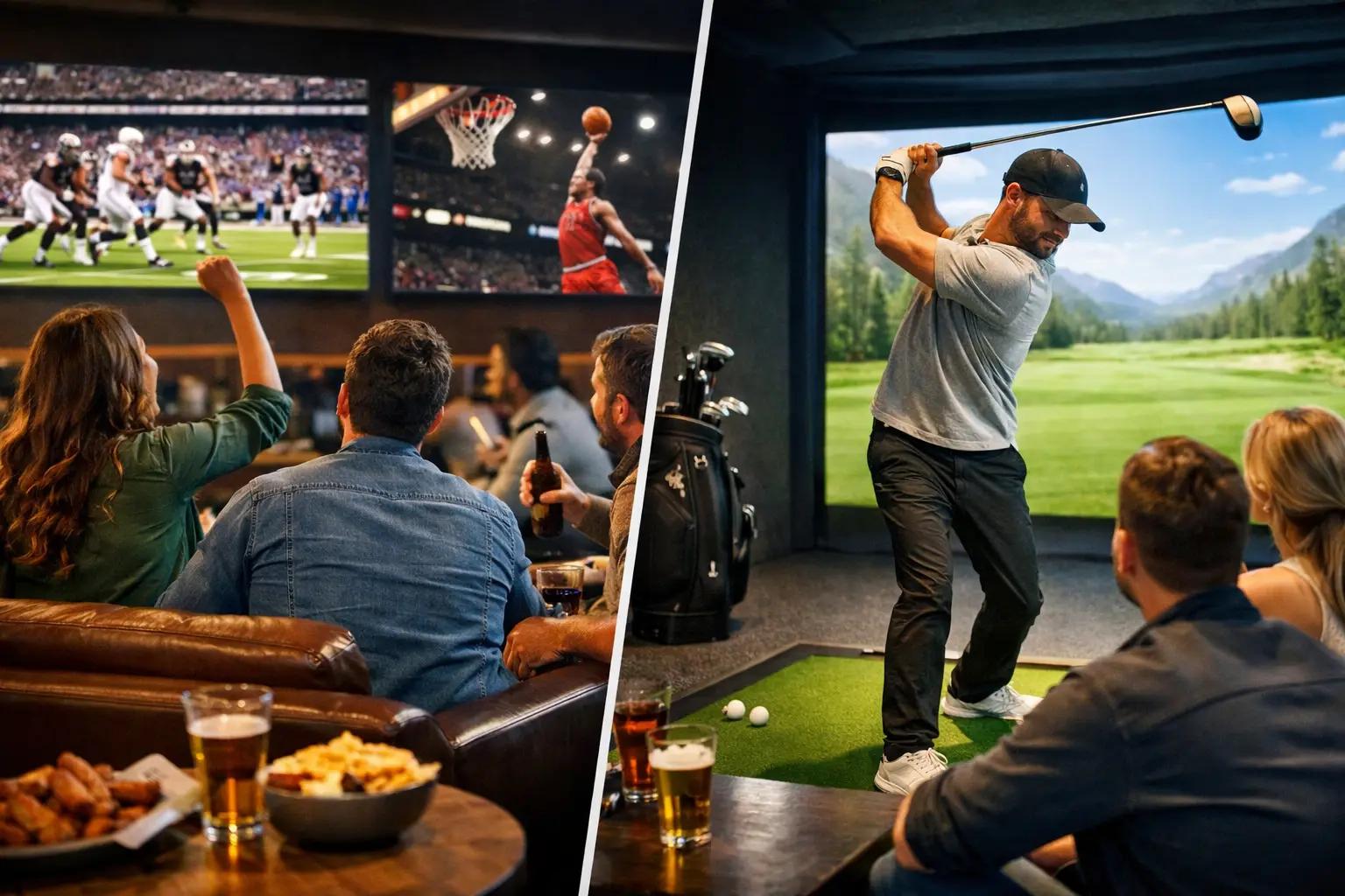 Sports Lounge vs Golf Bays for Your Next Night Out
