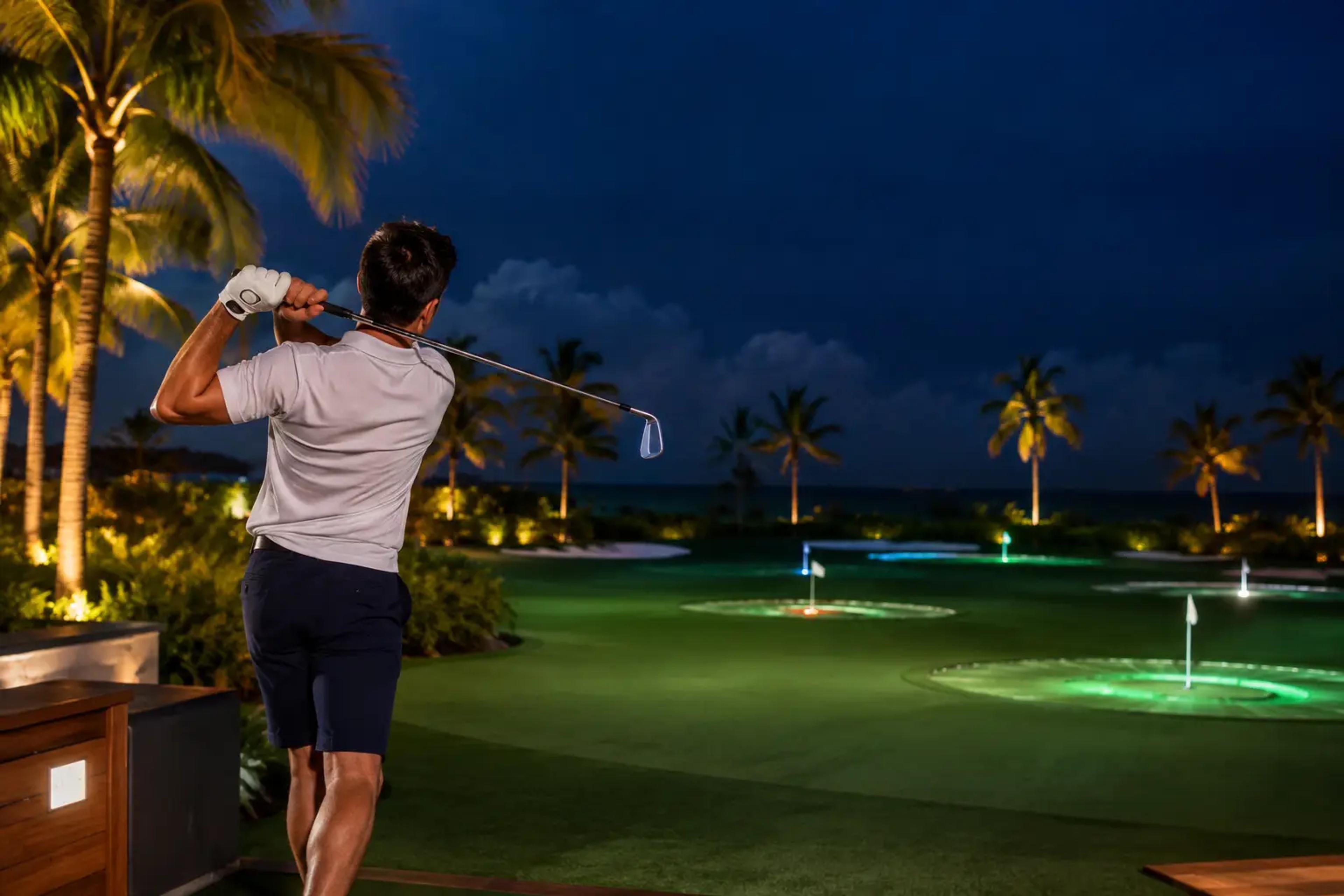 How Open Air Golf Works on a Punta Cana Night