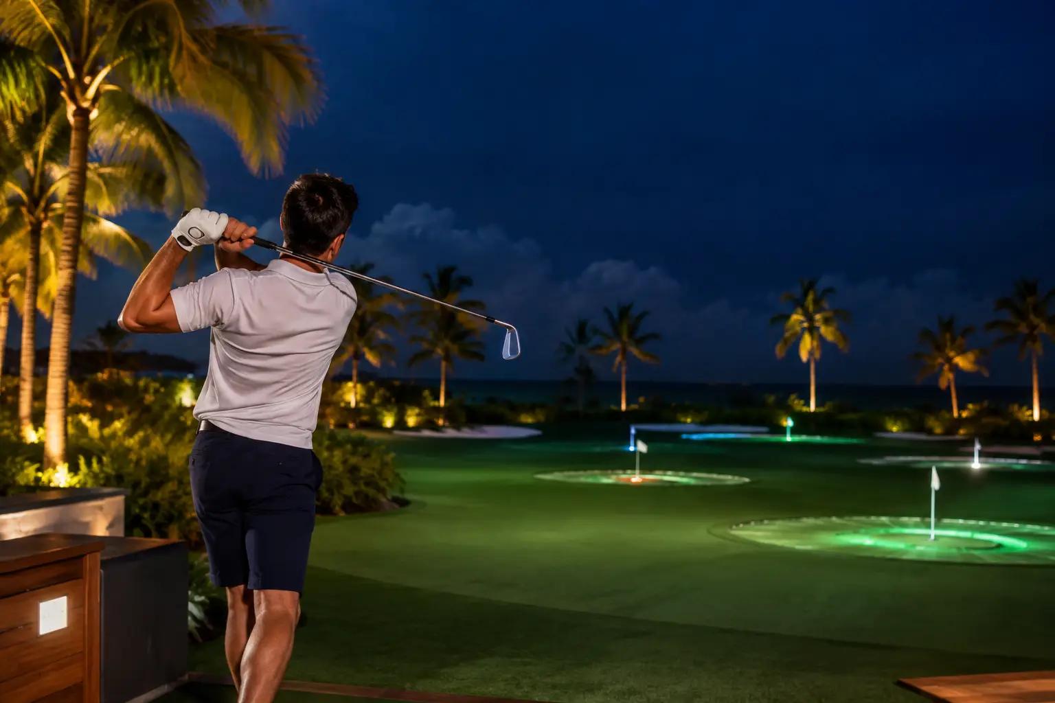 How Open Air Golf Works on a Punta Cana Night