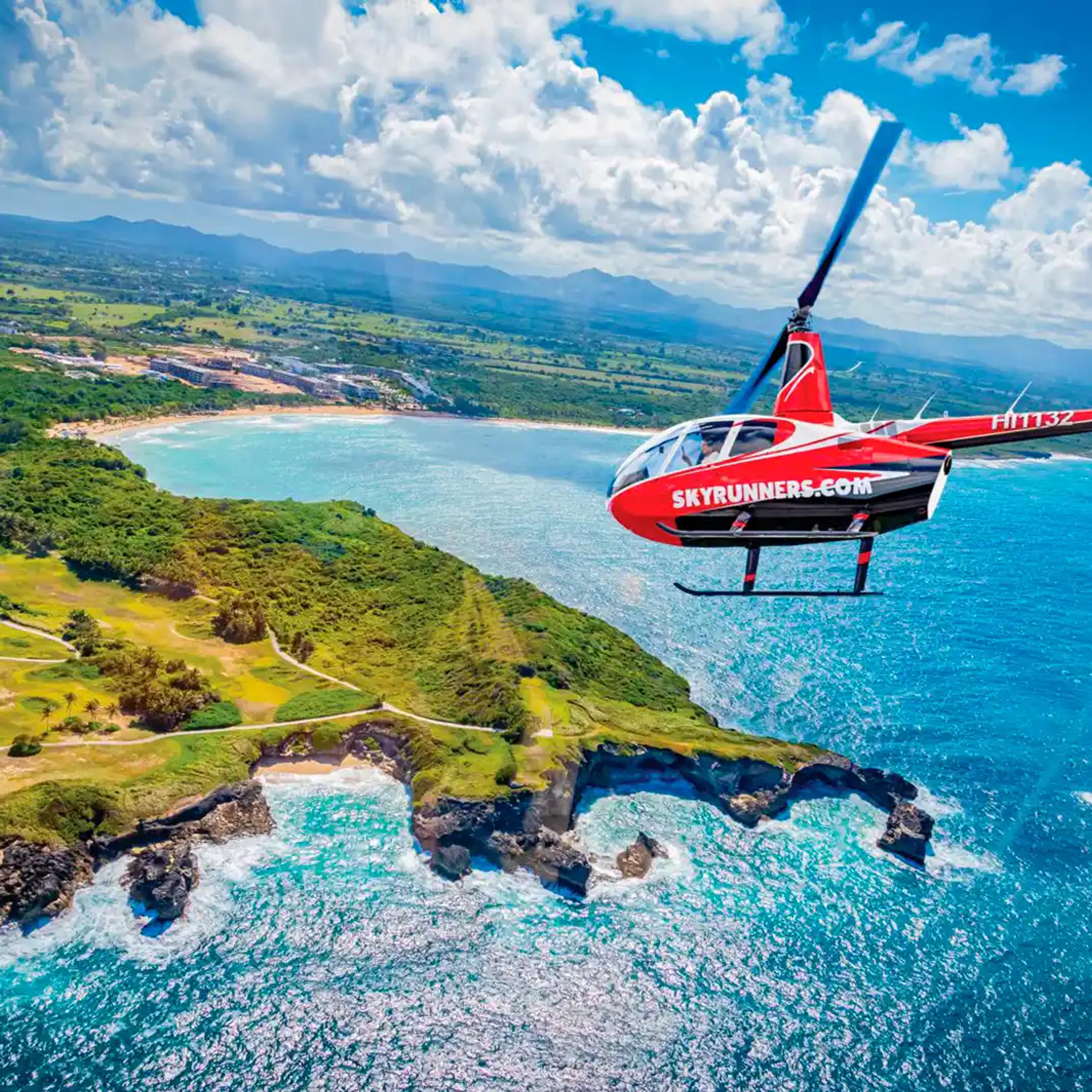 Helicopter + golf