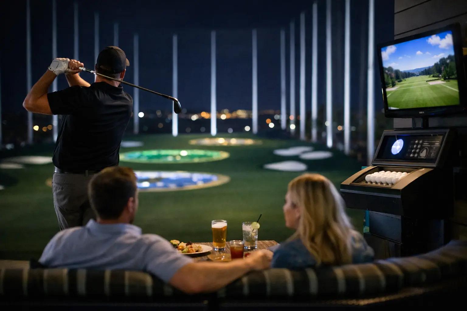 How Social Golf Bays Work at Night