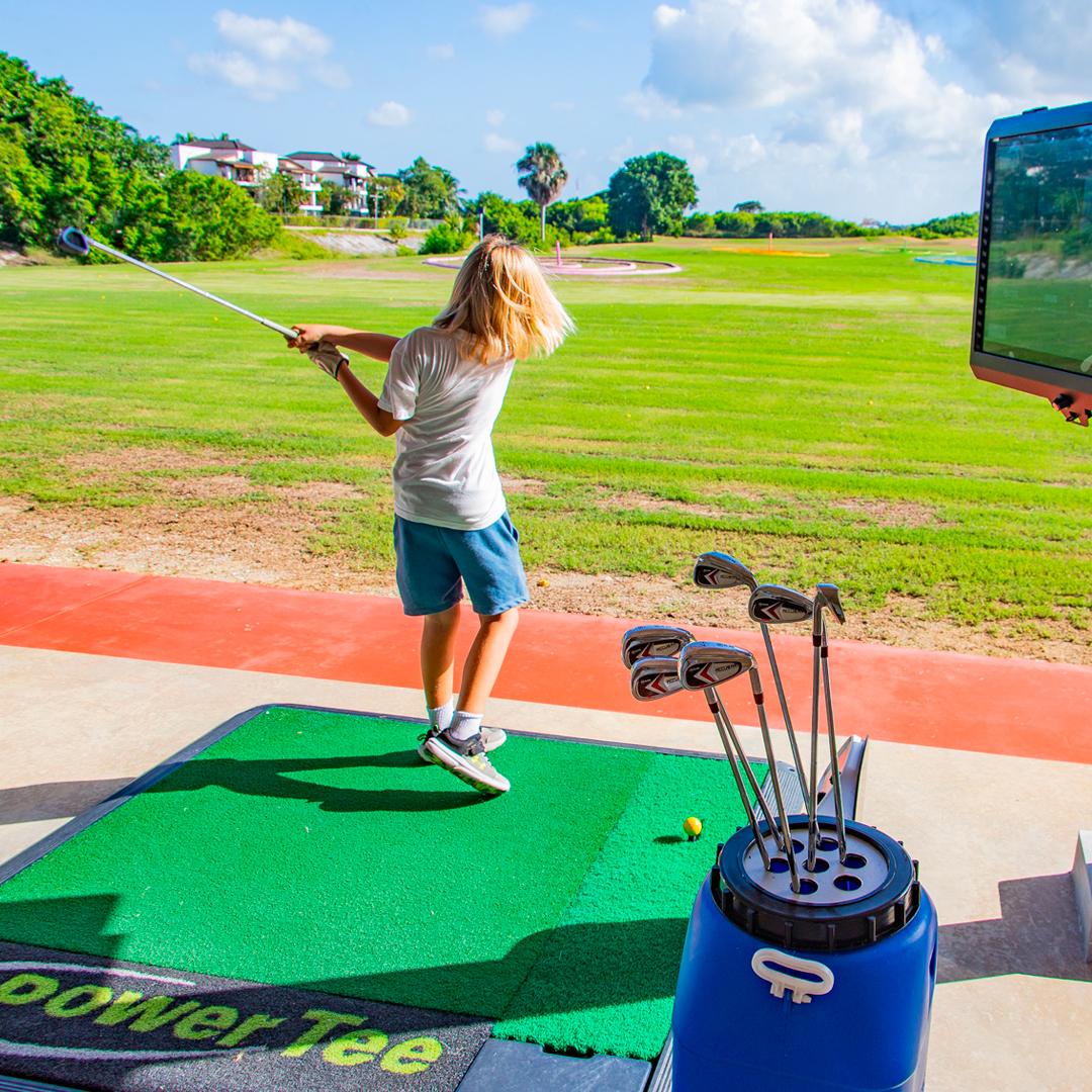 Pilates and golf event at Golf N Shots Punta Cana
