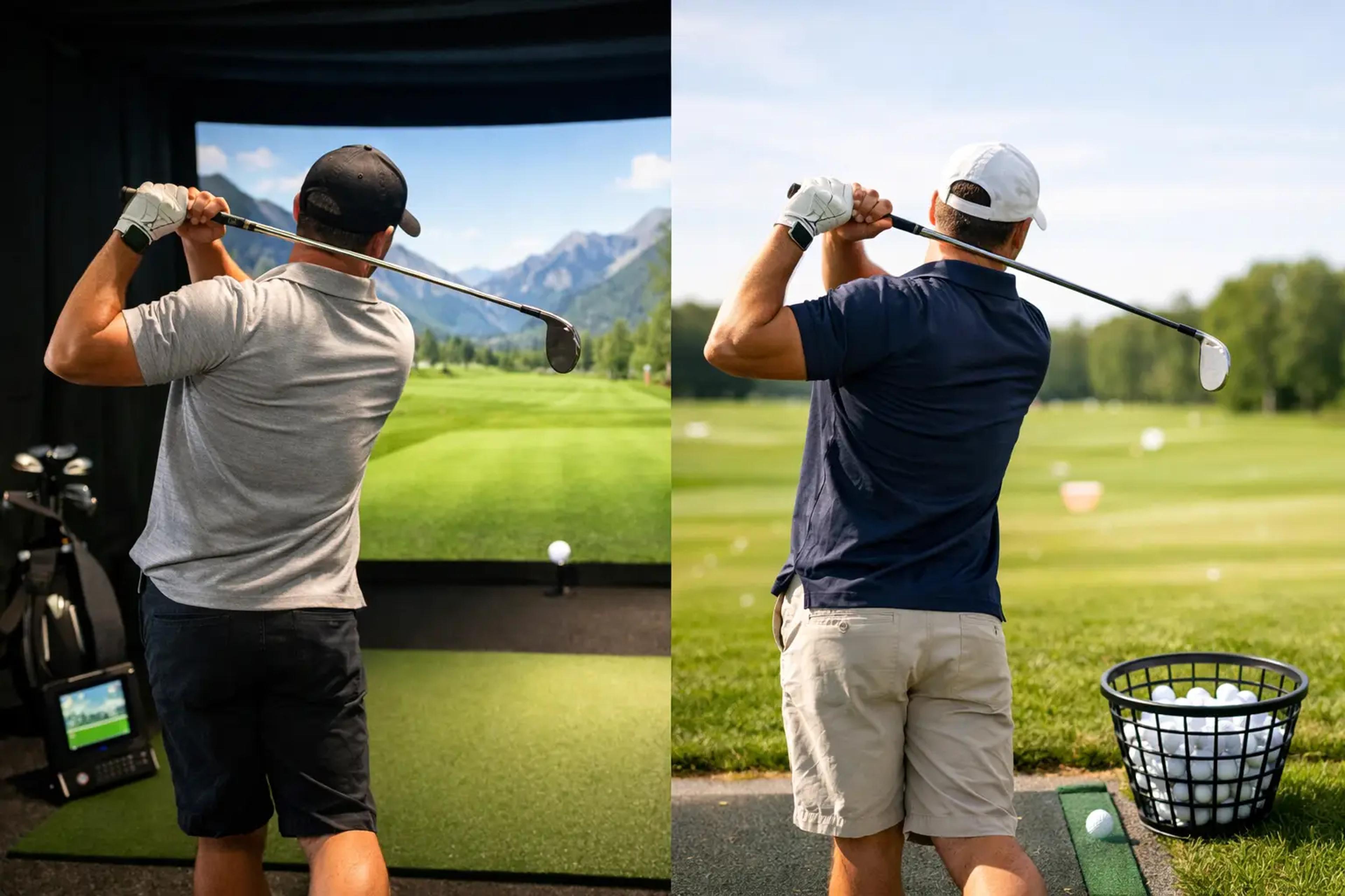 Golf Simulator Versus Driving Range Compared