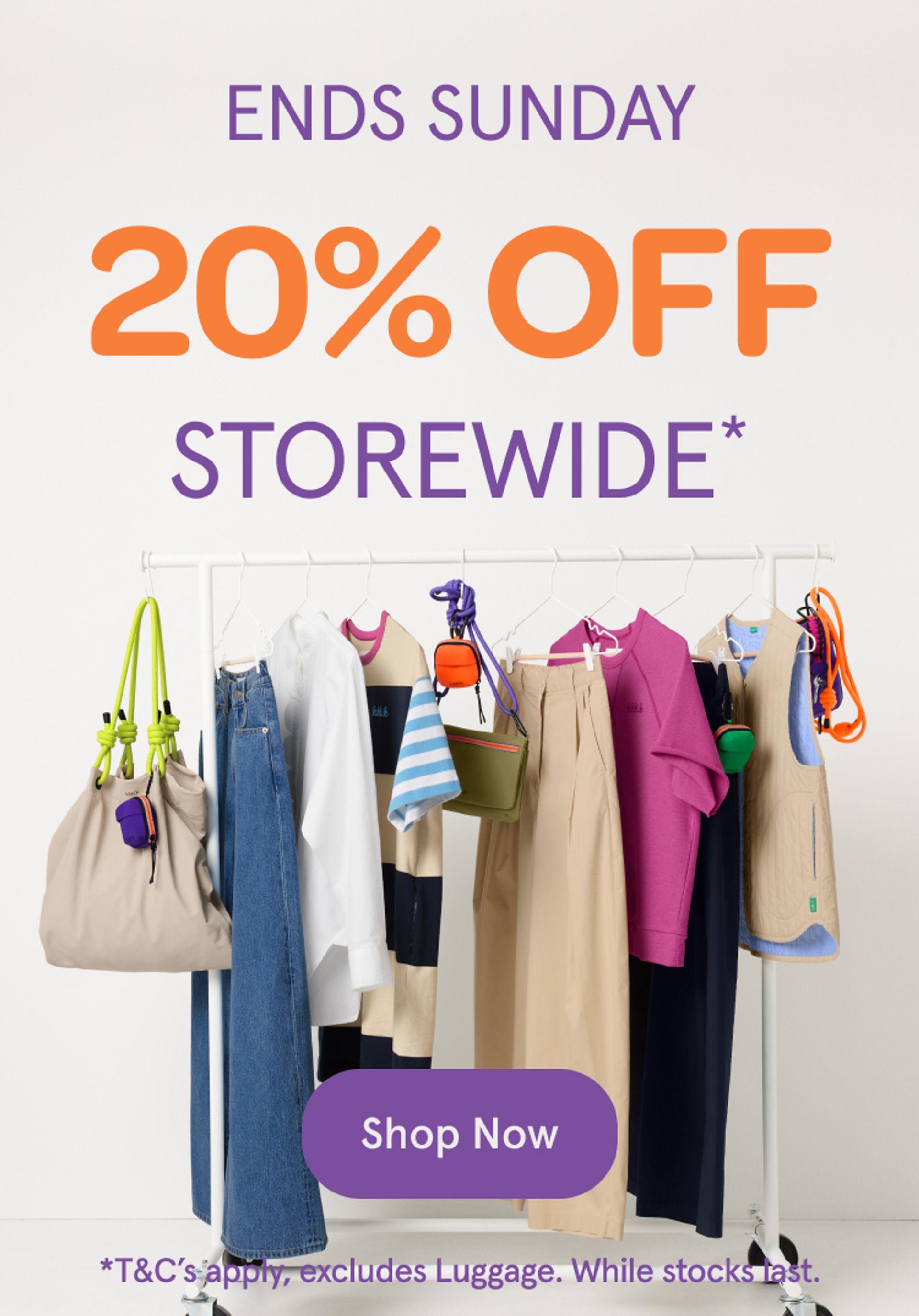 20% Off storewide